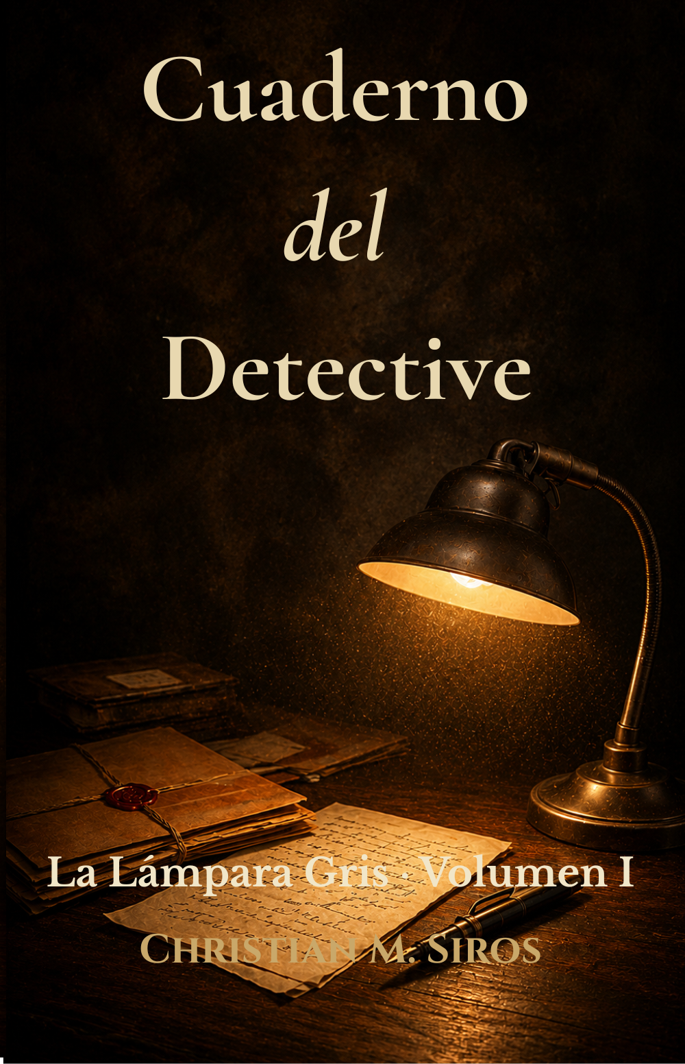 Portada de Cuaderno del Detective, primer volumen de La Lámpara Gris
